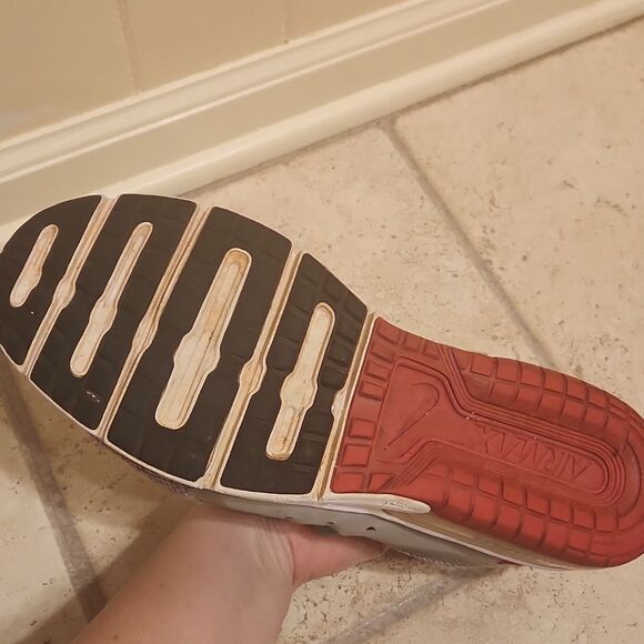 Nike Air Max Men's Sequent 3 Gray & Red Running Shoes 921694-060 Size 12 - Picture 11 of 12